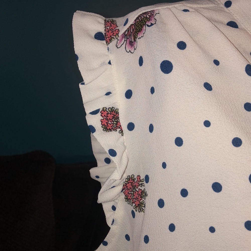 NWT Zenobia Polka Dot Blouse, 2XL - Picture 4 of 8